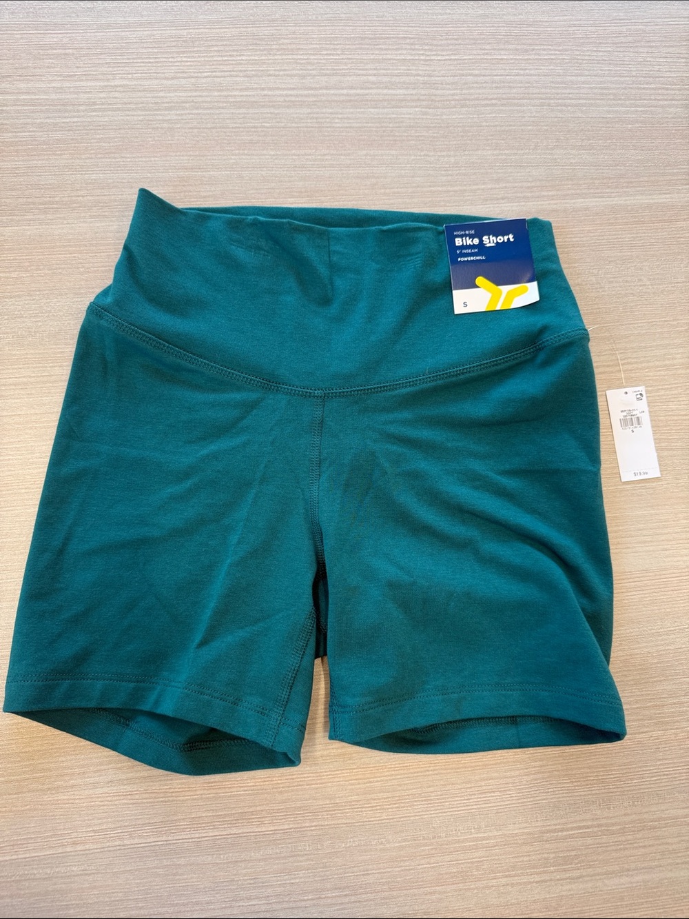 Old Navy Teal High-Waist Bike Shorts